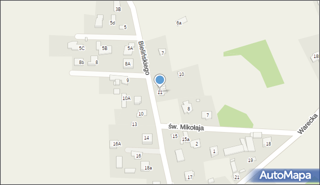 Czersk, Bielińskiego Franciszka, 11, mapa Czersk