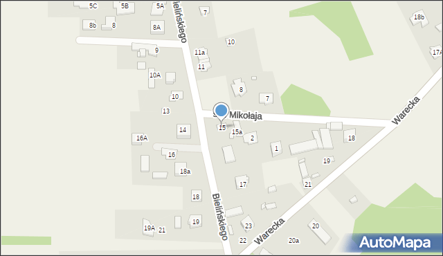 Czersk, Bielińskiego Franciszka, 15, mapa Czersk