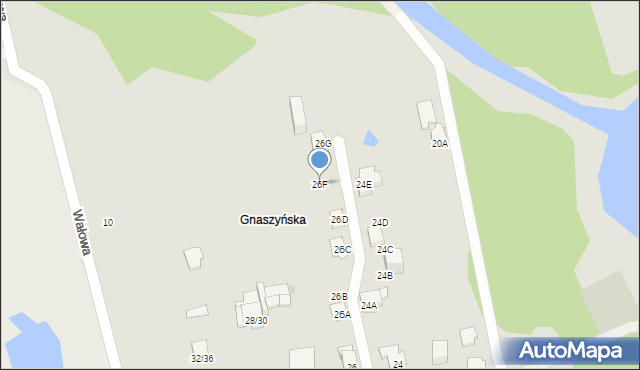 Częstochowa, Bieszczadzka, 26F, mapa Częstochowy