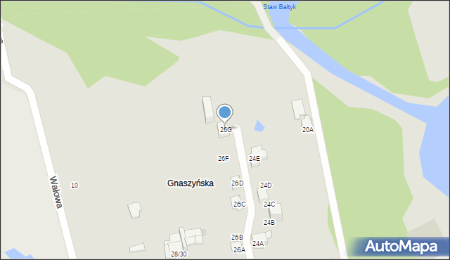 Częstochowa, Bieszczadzka, 26G, mapa Częstochowy