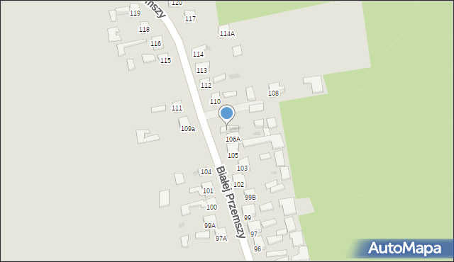 Dąbrowa Górnicza, Białej Przemszy, 107, mapa Dąbrowa Górnicza