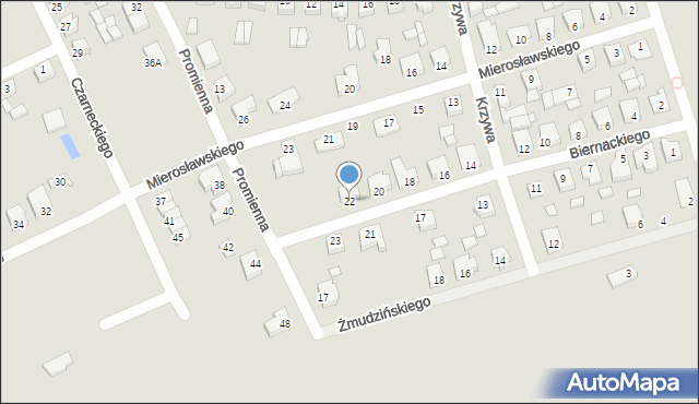 Dobrzyca, Biernackiego Idziego, 22, mapa Dobrzyca