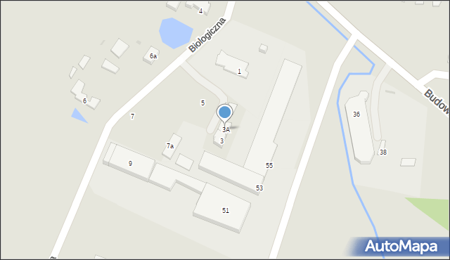 Gdańsk, Biologiczna, 3A, mapa Gdańska