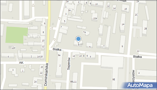 Góra Kalwaria, Białka Jana, por., 3, mapa Góra Kalwaria