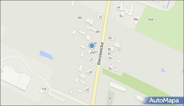 Gostynin, Bierzewicka, 47A, mapa Gostynin