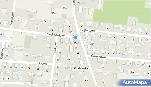 Grabówka, Białostocka, 13A, mapa Grabówka