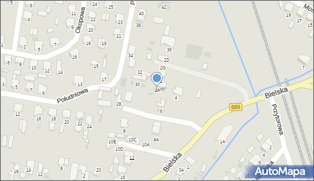 Hajnówka, Bielska, 4A, mapa Hajnówka