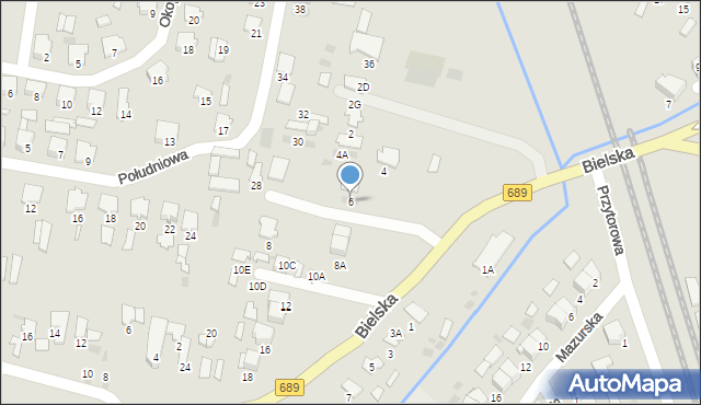 Hajnówka, Bielska, 6, mapa Hajnówka