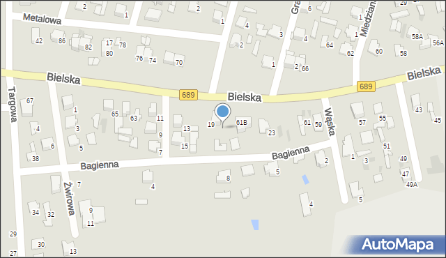 Hajnówka, Bielska, 61C, mapa Hajnówka