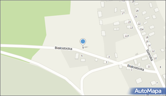 Jałówka, Białostocka, 6, mapa Jałówka