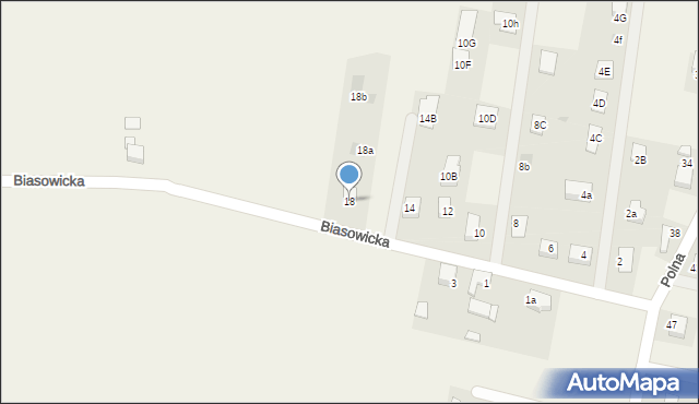 Jankowice, Biasowicka, 18, mapa Jankowice