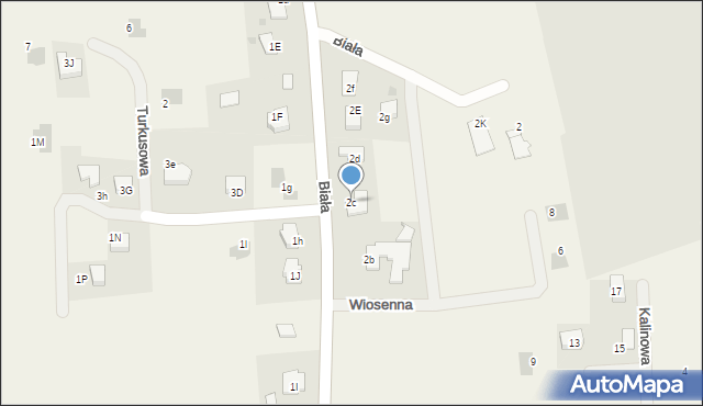 Jawiszowice, Biała, 2c, mapa Jawiszowice