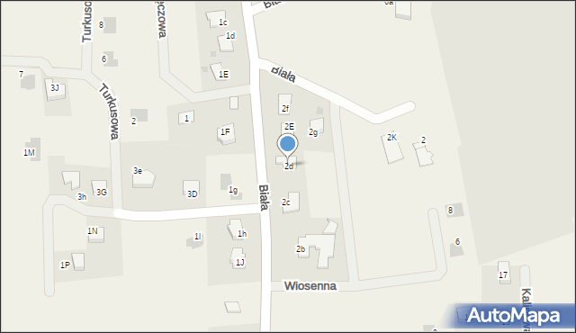 Jawiszowice, Biała, 2d, mapa Jawiszowice