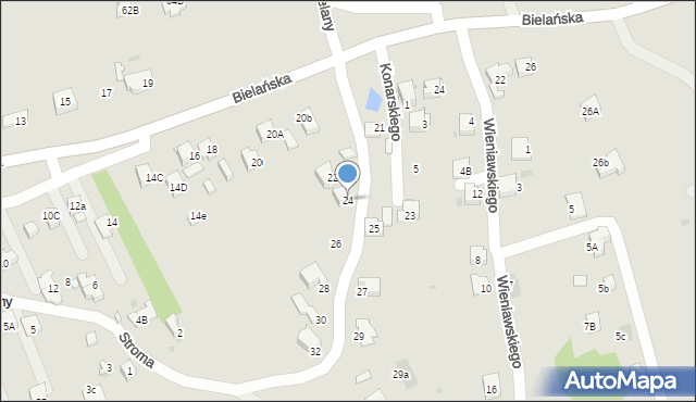 Jaworzno, Bielany, 24, mapa Jaworzno