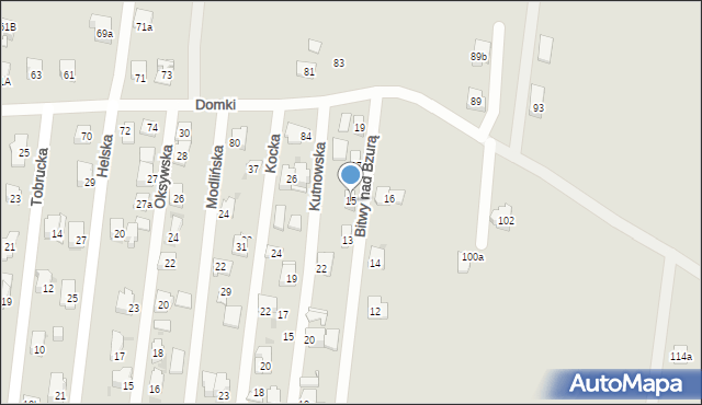 Kielce, Bitwy nad Bzurą, 15, mapa Kielc