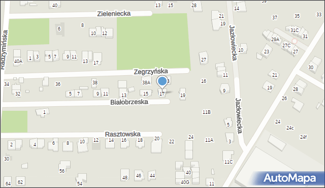 Kobyłka, Białobrzeska, 17, mapa Kobyłka