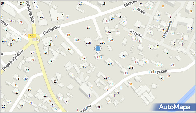 Konstancin-Jeziorna, Bielawska, 8, mapa Konstancin-Jeziorna