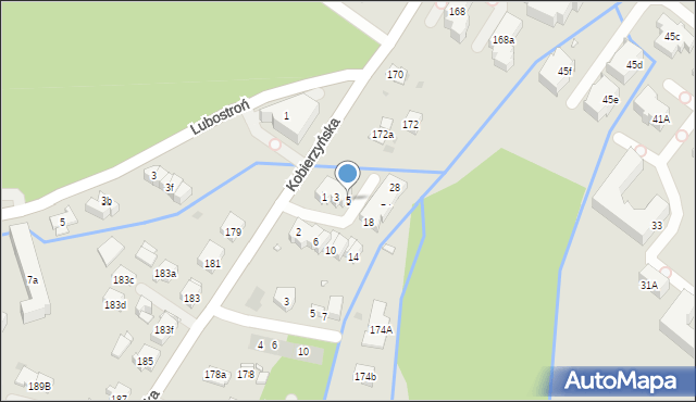 Kraków, Bieniarzówny Janiny, prof., 5, mapa Krakowa