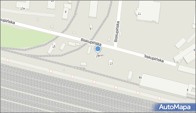 Kraków, Biskupińska, 15f, mapa Krakowa