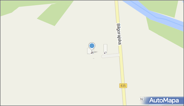 Księżpol, Biłgorajska, 45, mapa Księżpol