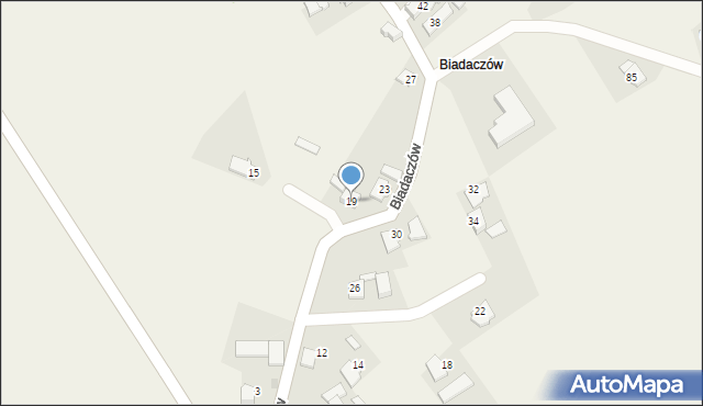 Landzmierz, Biadaczów, 19, mapa Landzmierz