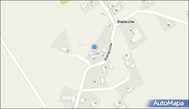 Landzmierz, Biadaczów, 21, mapa Landzmierz