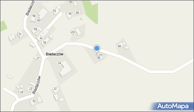 Landzmierz, Biadaczów, 87, mapa Landzmierz