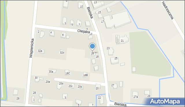 Ligota, Bielska, 16, mapa Ligota