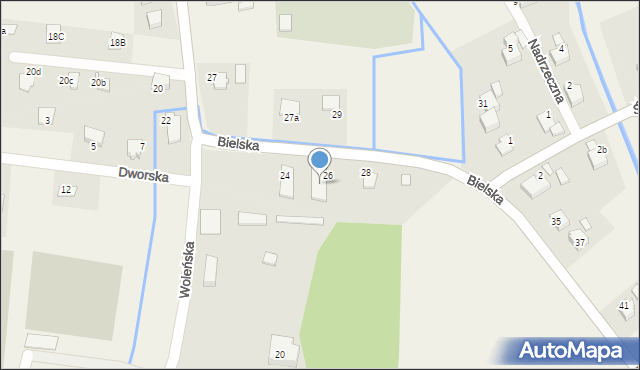 Ligota, Bielska, 26A, mapa Ligota