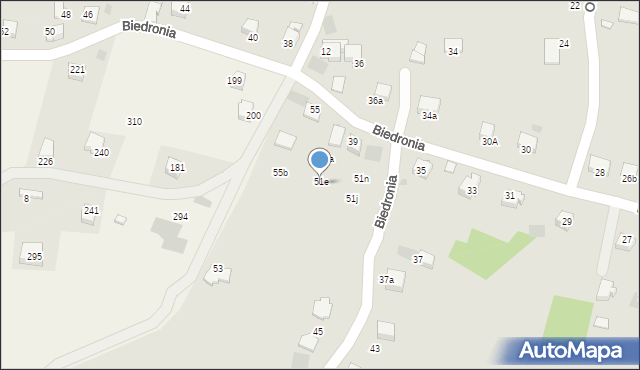 Limanowa, Biedronia Jana, 51f, mapa Limanowa