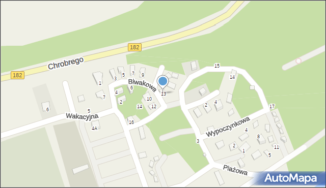 Lubasz, Biwakowa, 13, mapa Lubasz