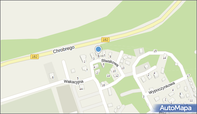 Lubasz, Biwakowa, 5, mapa Lubasz