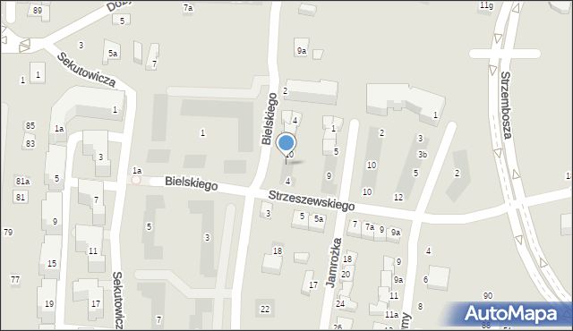 Lublin, Bielskiego Konrada, 12, mapa Lublina