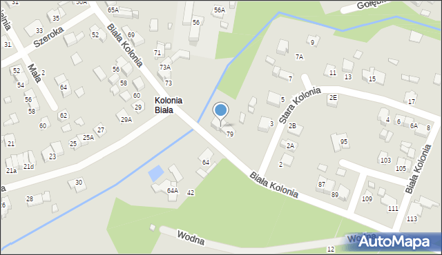 Lubliniec, Biała Kolonia, 79A, mapa Lubliniec