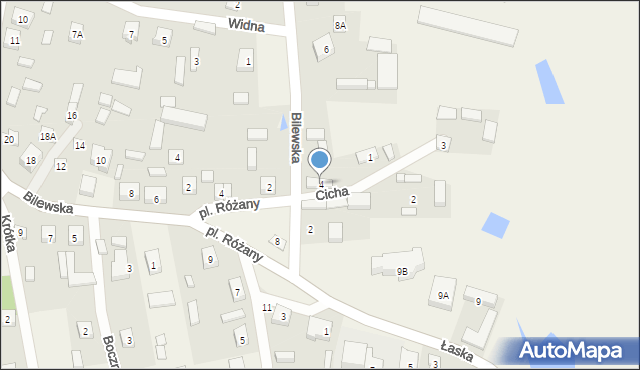 Marzenin, Bilewska, 4, mapa Marzenin