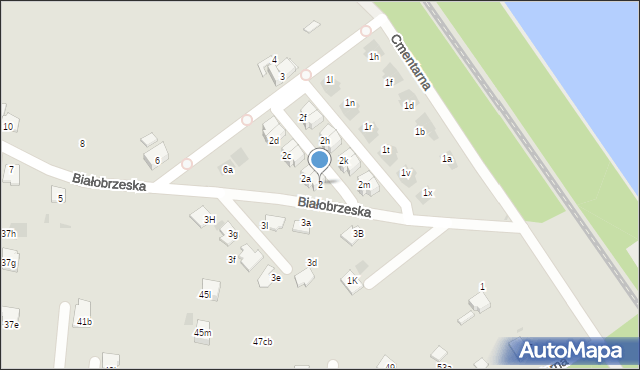 Mysłowice, Białobrzeska, 2, mapa Mysłowice