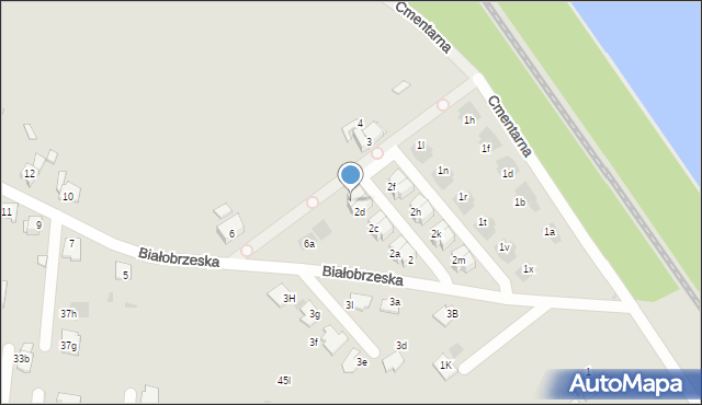 Mysłowice, Białobrzeska, 2e, mapa Mysłowice