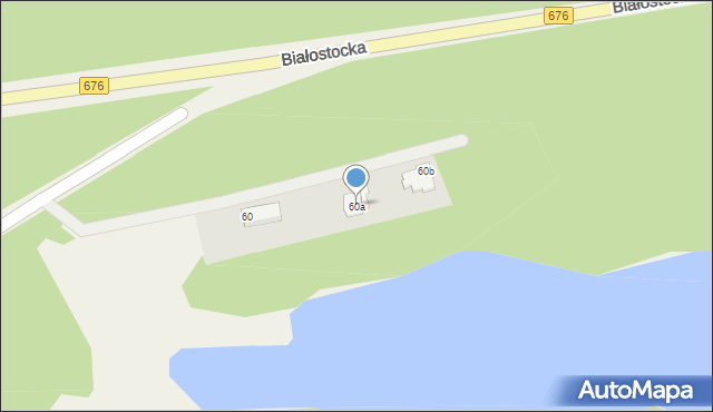 Ogrodniczki, Białostocka, 60a, mapa Ogrodniczki