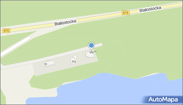 Ogrodniczki, Białostocka, 60b, mapa Ogrodniczki