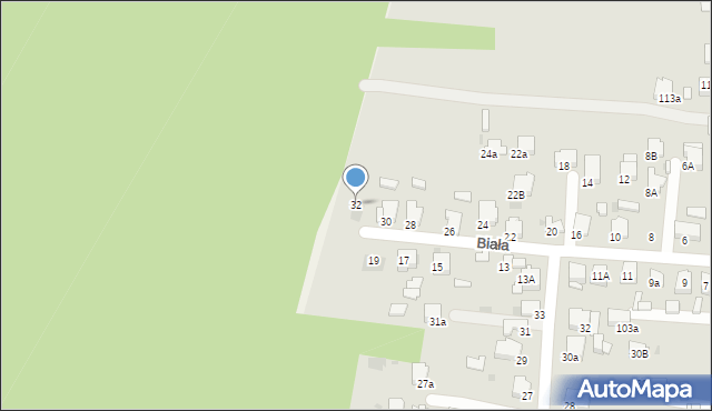 Olkusz, Biała, 32, mapa Olkusz