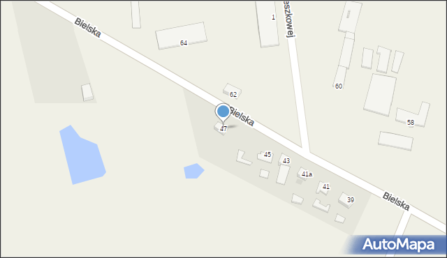 Orla, Bielska, 47, mapa Orla