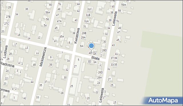 Piotrków Trybunalski, Biała, 4C, mapa Piotrków Trybunalski