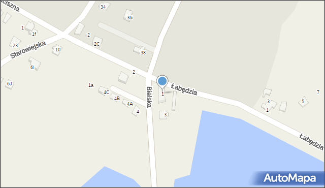 Pisarzowice, Bielska, 1, mapa Pisarzowice