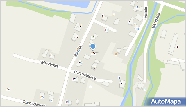 Pisarzowice, Bielska, 15a, mapa Pisarzowice