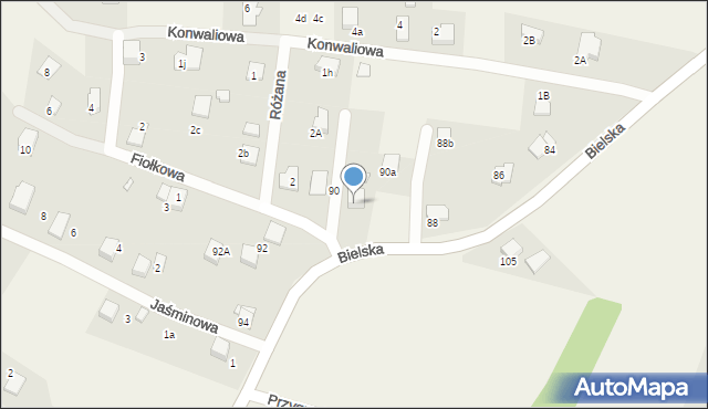 Pisarzowice, Bielska, 88b, mapa Pisarzowice