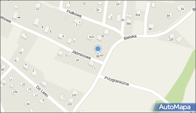 Pisarzowice, Bielska, 94, mapa Pisarzowice