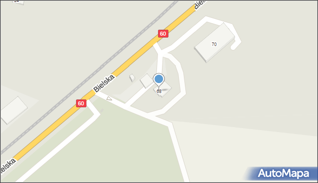 Płock, Bielska, 68, mapa Płock