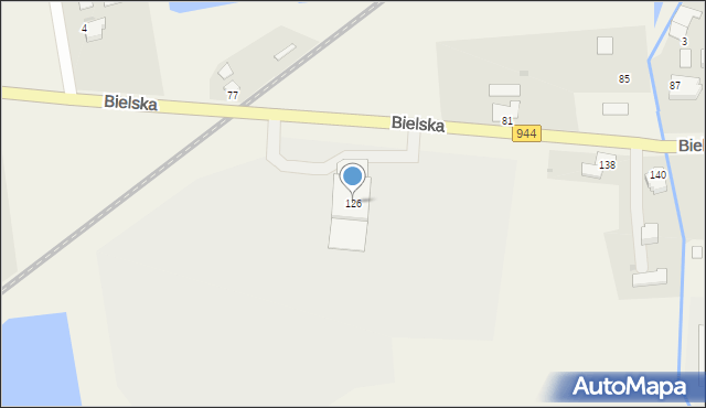 Pogórze, Bielska, 126, mapa Pogórze