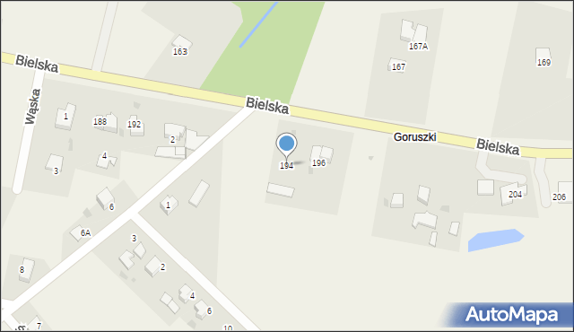 Pogórze, Bielska, 194, mapa Pogórze