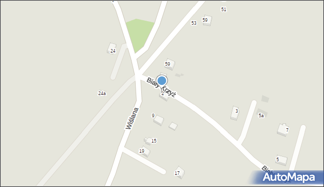 Proszowice, Biały Krzyż, 2, mapa Proszowice